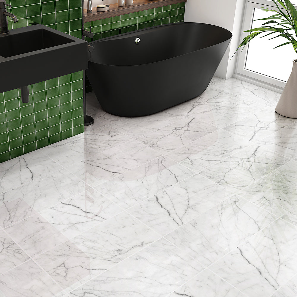 Italian Carrara Honed Marble Tiles 12x24 Marble Honed 12x24 Tiles — 3