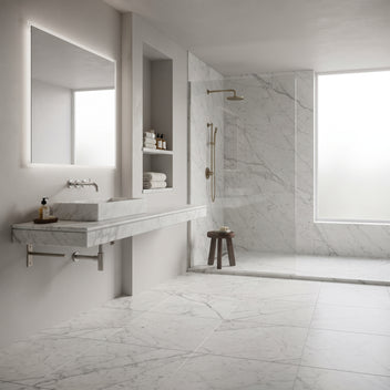 Italian Carrara Honed · 18x18