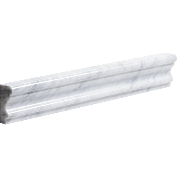 Italian Carrara Polished Andorra Marble Moldings 2x12