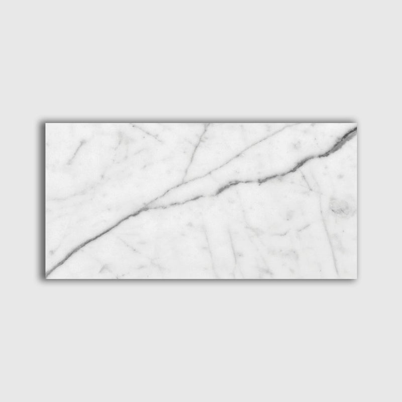 Italian Carrara Polished Marble Tiles 2 3/4x5 1/2 Marble Polished 3x12 Tiles
