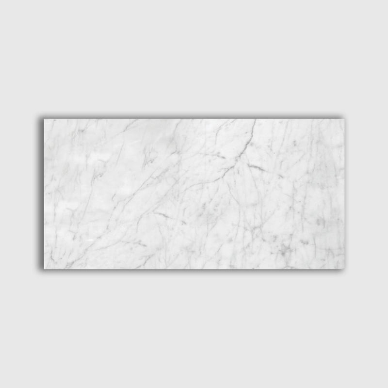 Italian Carrara Select Polished Marble Tiles 12x24 Marble Polished 12x24 Tiles
