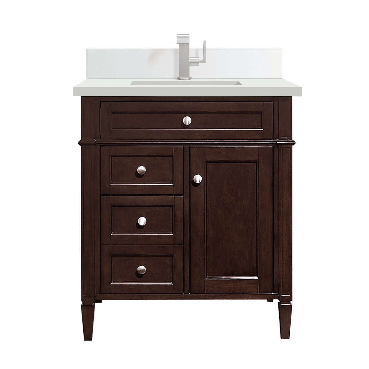 James Martin Brittany 30" Single Bathroom Vanity, Burnished Mahogany, view 26