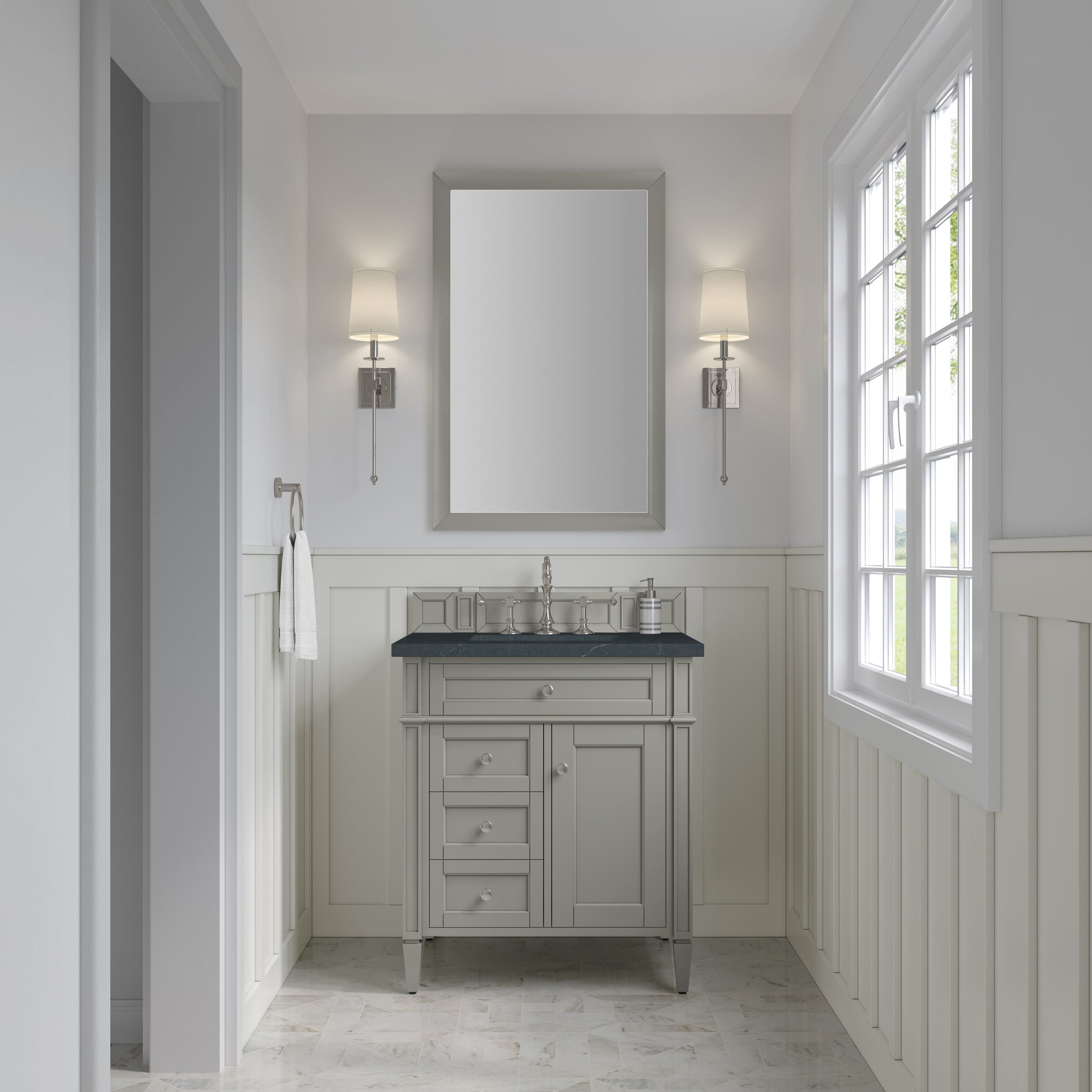 James Martin Brittany 30" Single Bathroom Vanity, Urban Gray by James Martin