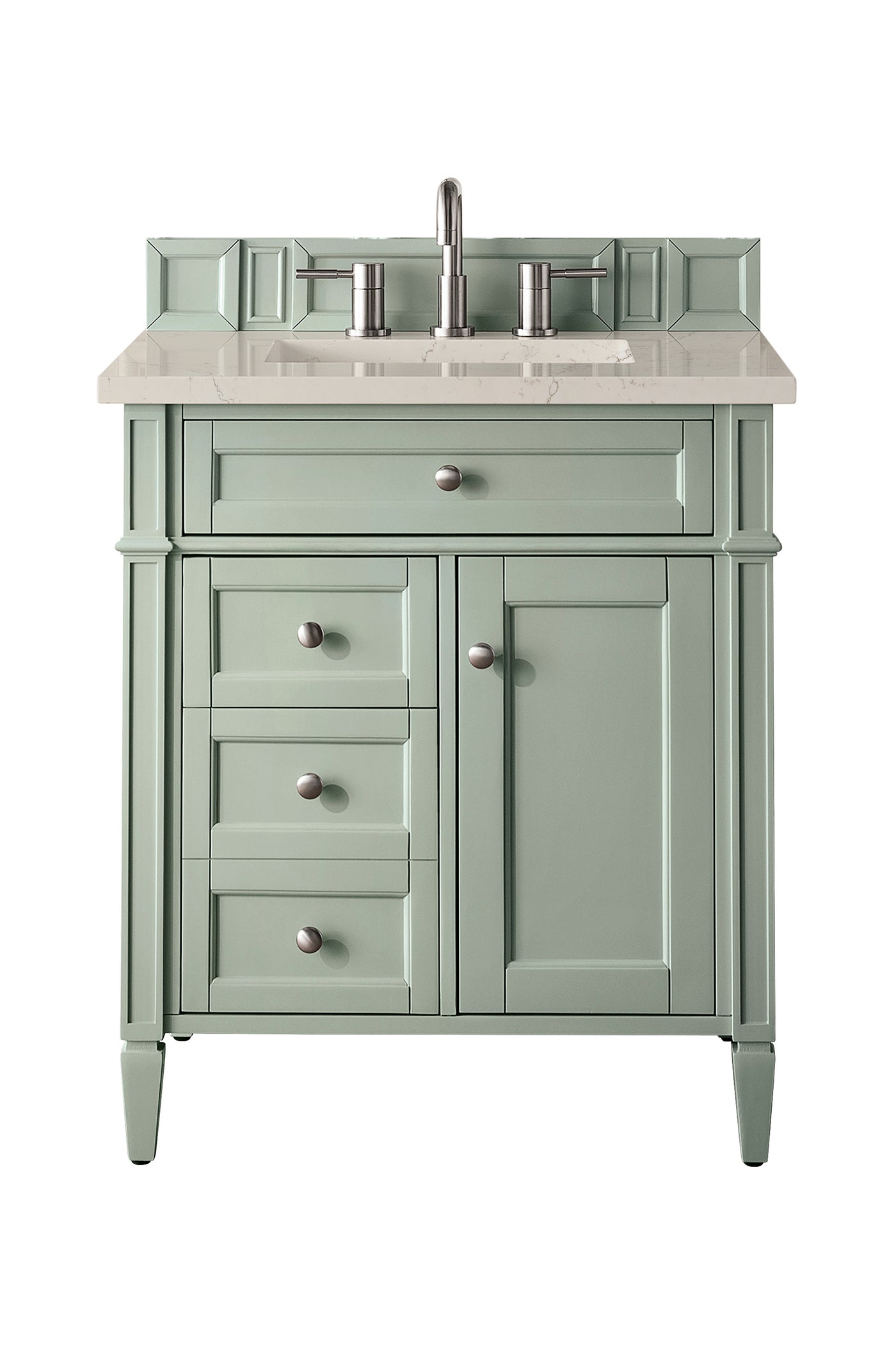 James Martin Brittany 30" Single Bathroom Vanity, Sage Green by James Martin