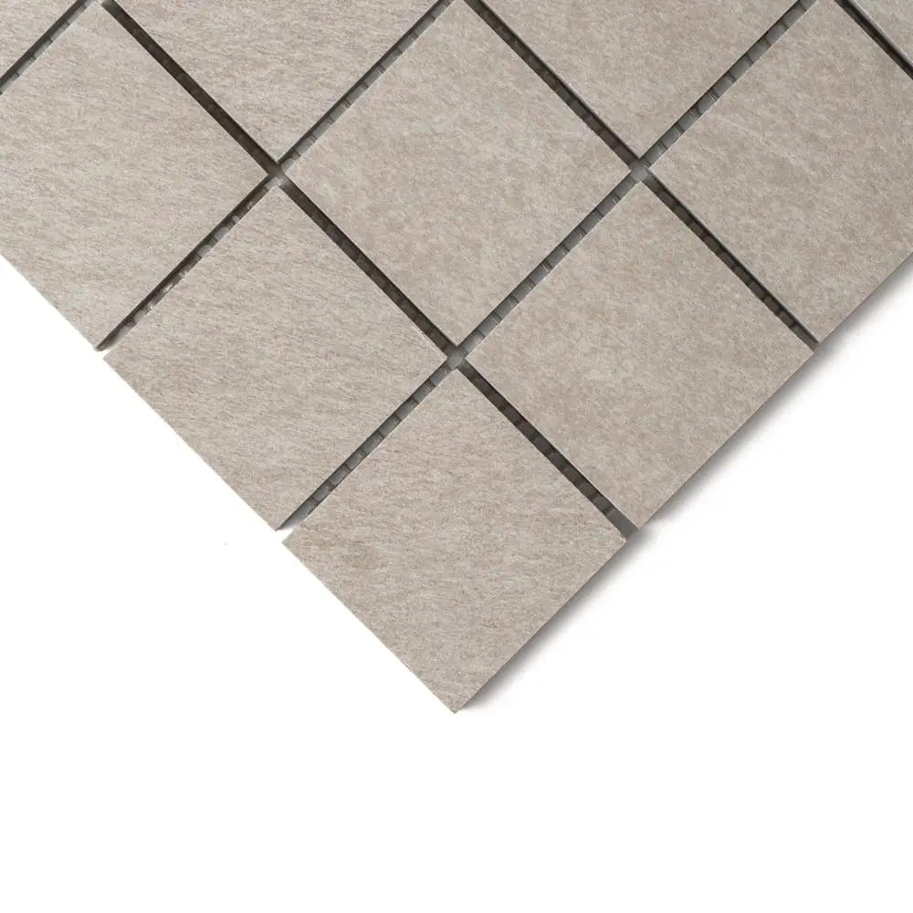 Ivory Flow Natural Matte Herringbone 5/8x3 Porcelain Mosaics 10 7/16x12 13/16 by Stonetiledepot