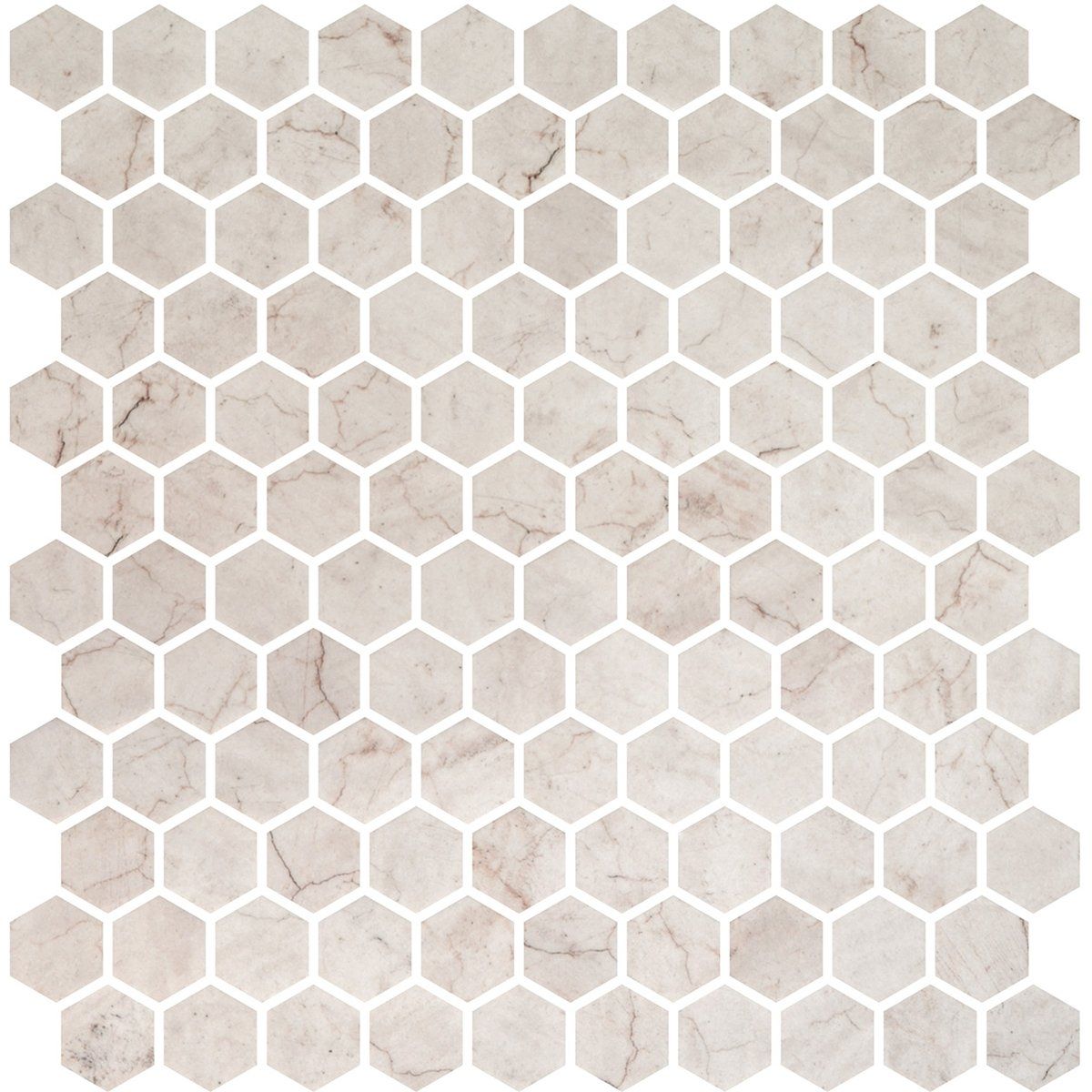 Ivory Honed Hexagon Glass Mosaics 11 3/4x11 1/2 Glass Honed 12x12 Mosaics