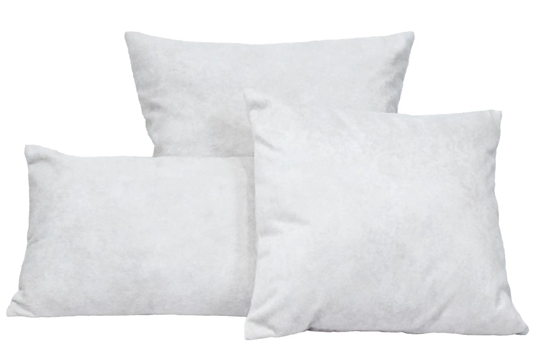 Ivory Square and Lumbar Luxury Velvet Pillow | TRDPL01 by The Rug Decor
