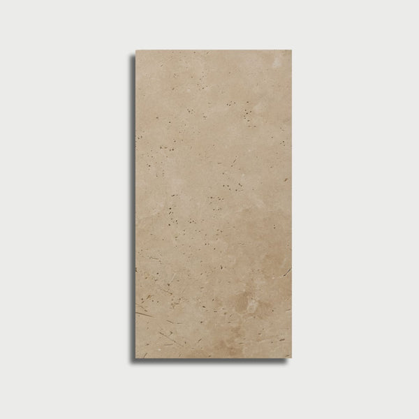 Ivory Tumbled Travertine Pavers 6x12