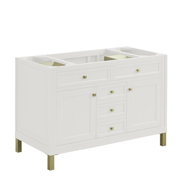 James Martin Chicago 48" Single Vanity Cabinet, Glossy White
