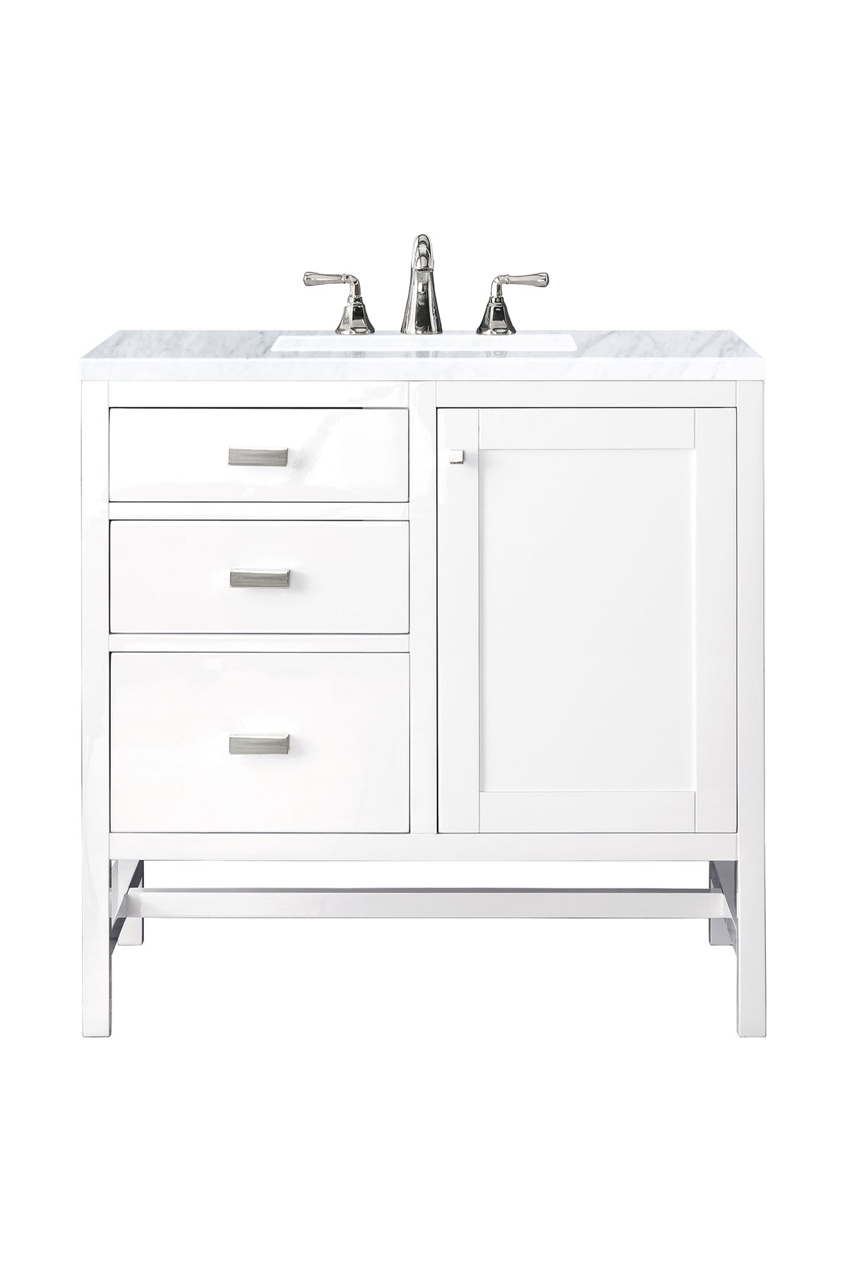 James Martin Addison 36" Single Bathroom Vanity, Glossy White, view 19