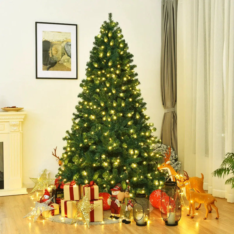 7 Feet PVC Artificial Christmas Tree with LED Lights by DirectDeals