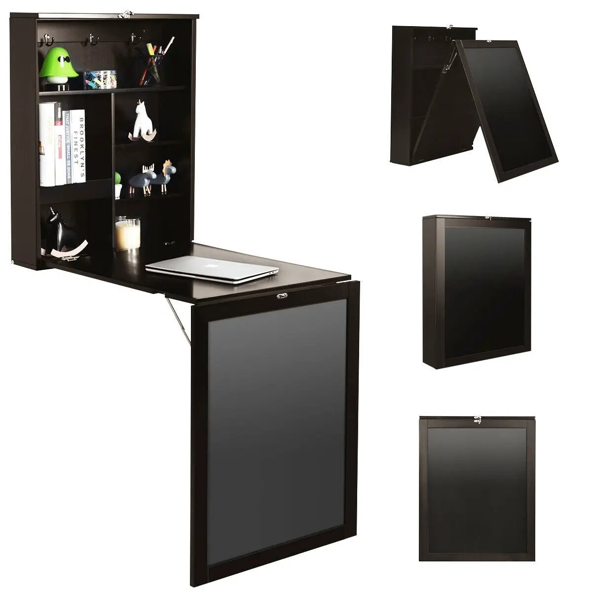 Convertible Wall Mounted Table with A Chalkboard by DirectDeals