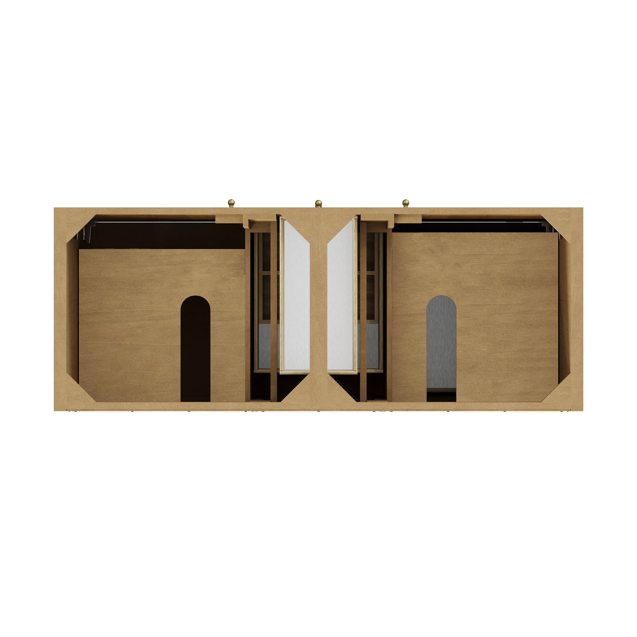 James Martin Hudson 60" Double Bathroom Vanity, Light Natural Oak by James Martin