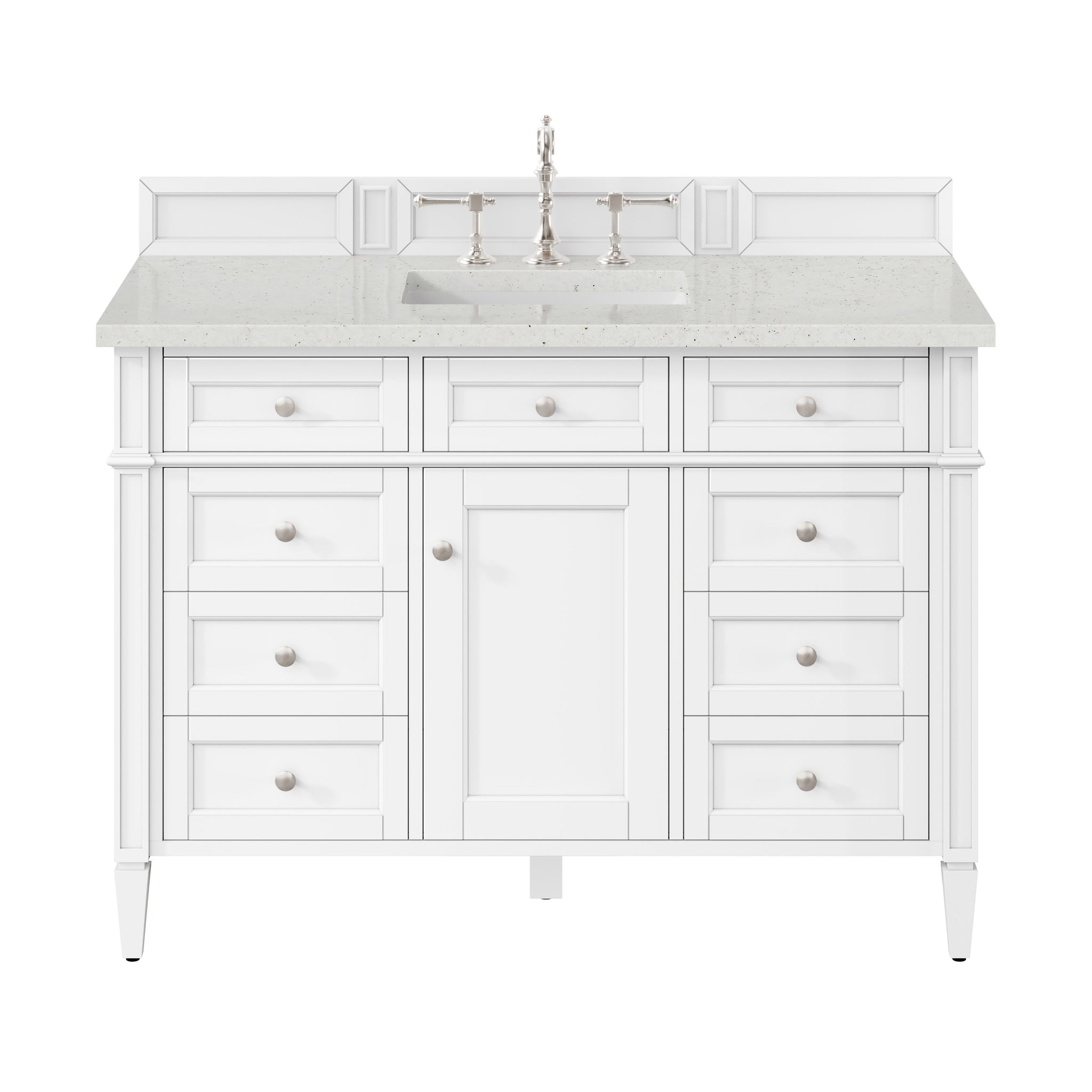 James Martin Brittany 48" Single Bathroom Vanity, Bright White by James Martin