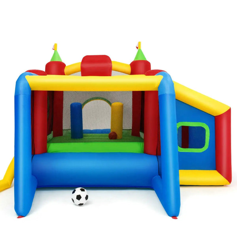 7-in-1 Kids Inflatable Bounce House with Ocean Balls and 480W Blower by DirectDeals