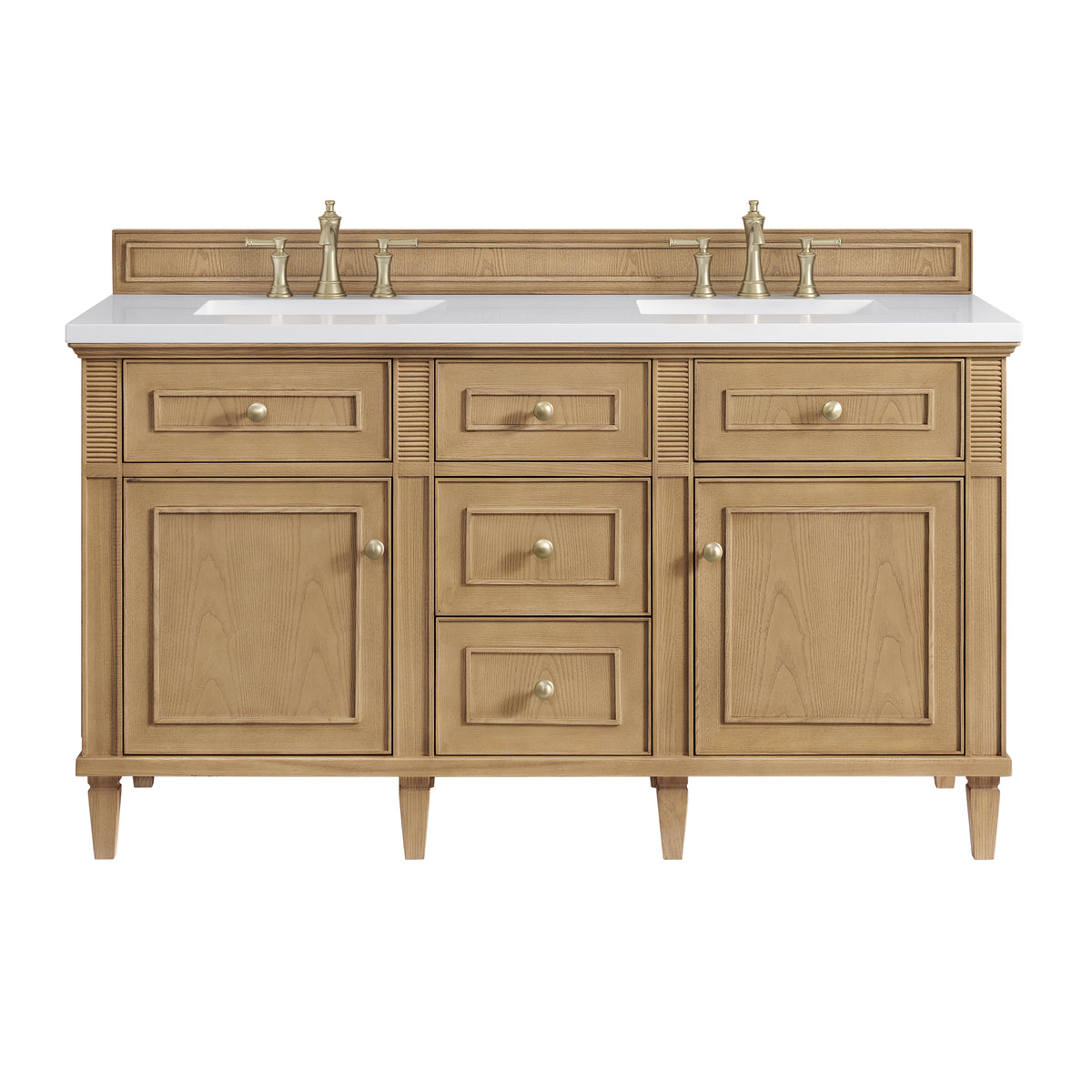 James Martin Lorelai 60" Double Bathroom Vanity, Light Natural Oak, view 37