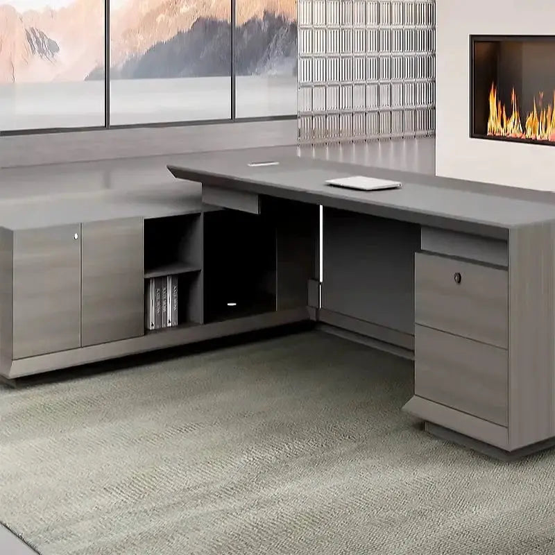 Hurst · Modern L-Shaped Executive Desk by Arc Grove