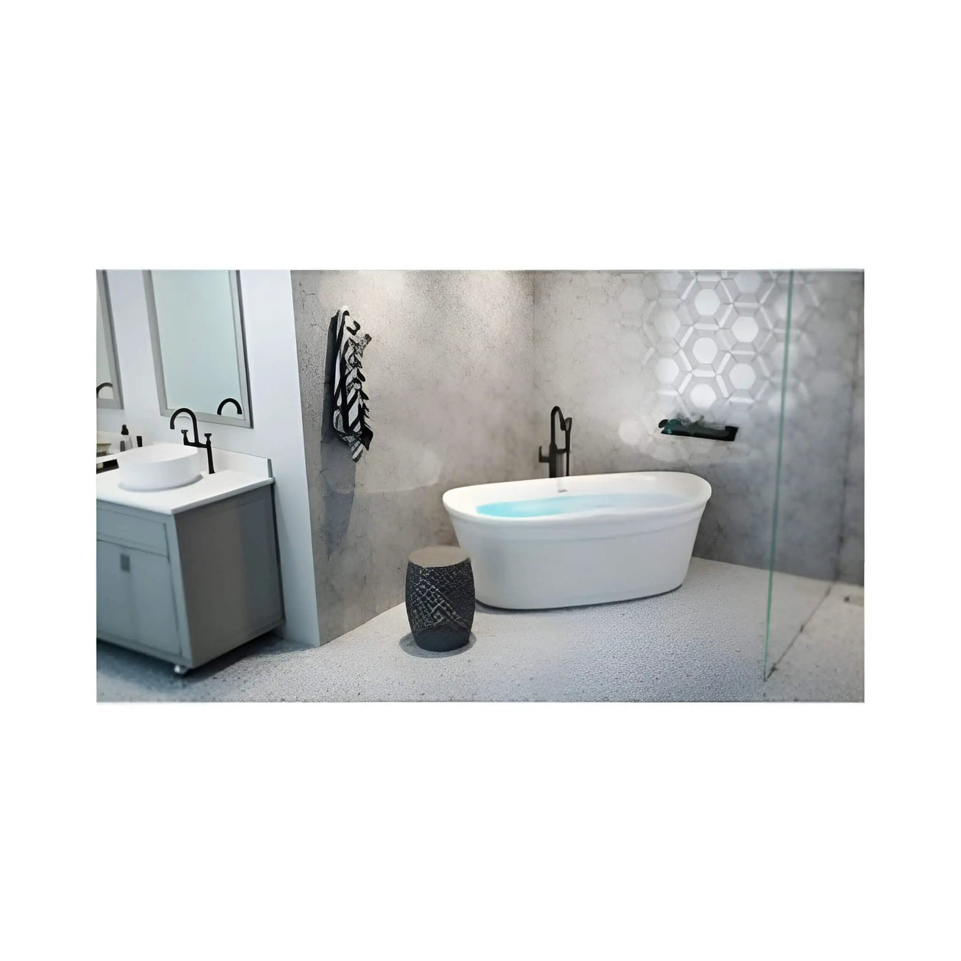 Jacuzzi Arga 67-Inch Classic Swirlpool™ Whirlpool Bathtub [JAGF6735PCL6IPW/M] (SAK85401) by SAKSBY WHOLESALE
