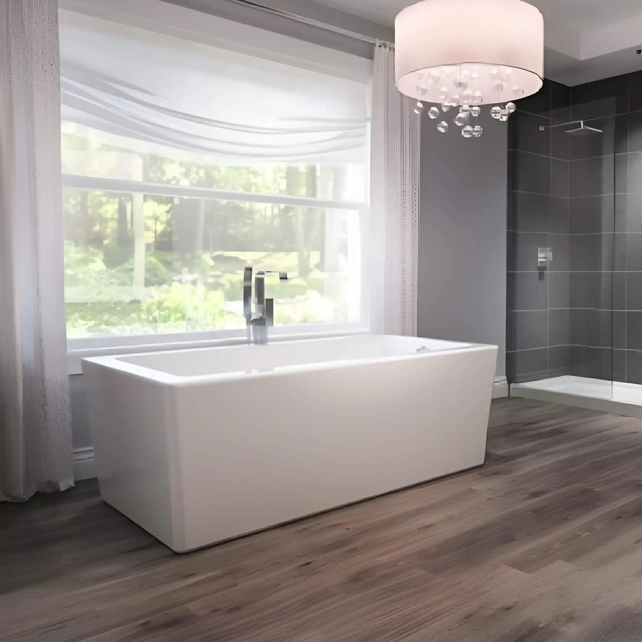 Jacuzzi Bianca 66-Inch Whirlpool Bath [JBIF6636WUR2CPWW/WC] (SAK41632) by SAKSBY WHOLESALE