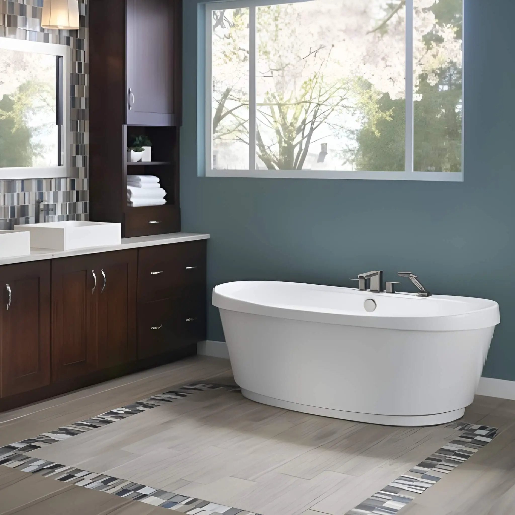 Jacuzzi Bravo 66-Inch Freestanding Air Tub [JBRF6636ACX2XXW/B/Y] (SAK95865) by SAKSBY WHOLESALE