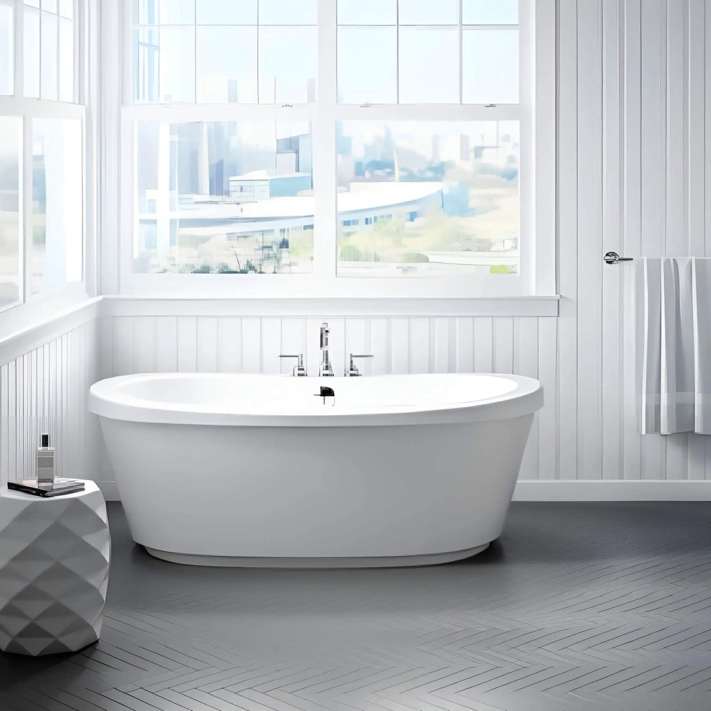 Jacuzzi Bravo 66-Inch Freestanding Air Tub [JBRF6636ACX2XXW/B/Y] (SAK95865) by SAKSBY WHOLESALE