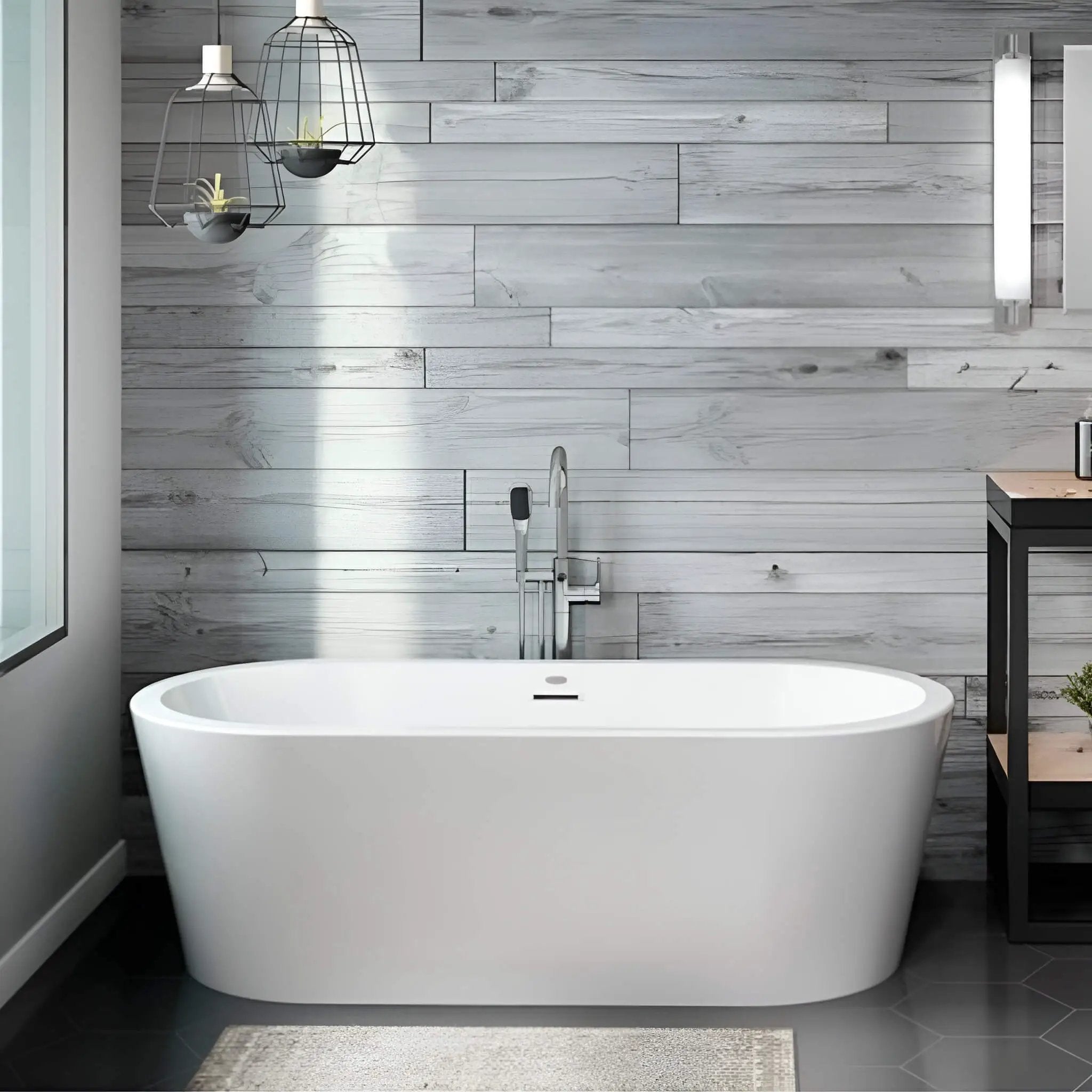 Jacuzzi Celeste 70-Inch Freestanding Ergonomic Soaking Tub [JCEF7032BCXXXXW/G] (SAK50243) by SAKSBY WHOLESALE