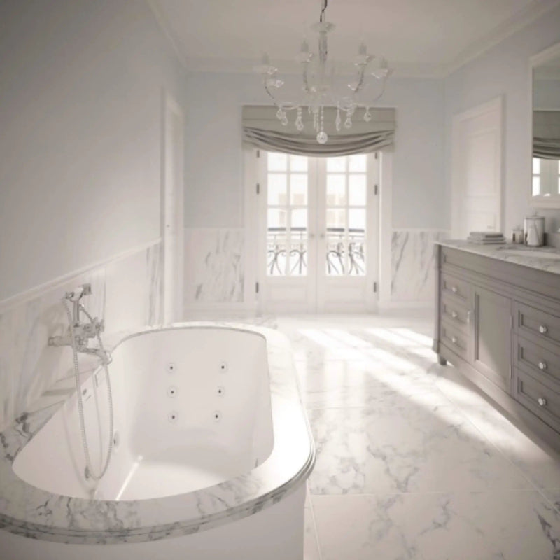 Jacuzzi Duetta 66-Inch Premium Undermount Whirlpool Bathtub [JDUE6636WCR2H] (SAK36096) by SAKSBY WHOLESALE