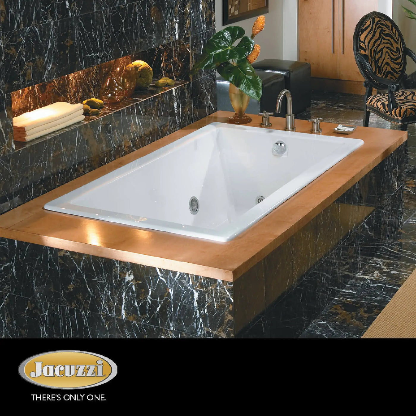 Jacuzzi Elara 60-Inch Drop-In Whirlpool Bath [JELL6036WLR2HXWW/YY] (SAK52732) by SAKSBY WHOLESALE