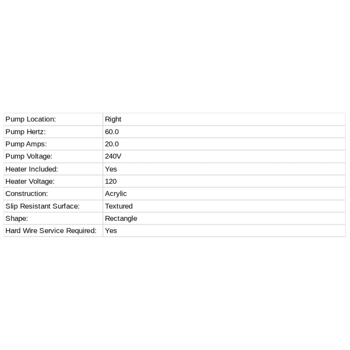 Jacuzzi Elara 72-Inch Rectangle Acrylic Drop-In Whirlpool Bath [JELA7236WLR2XX] (SAK18546) by SAKSBY WHOLESALE