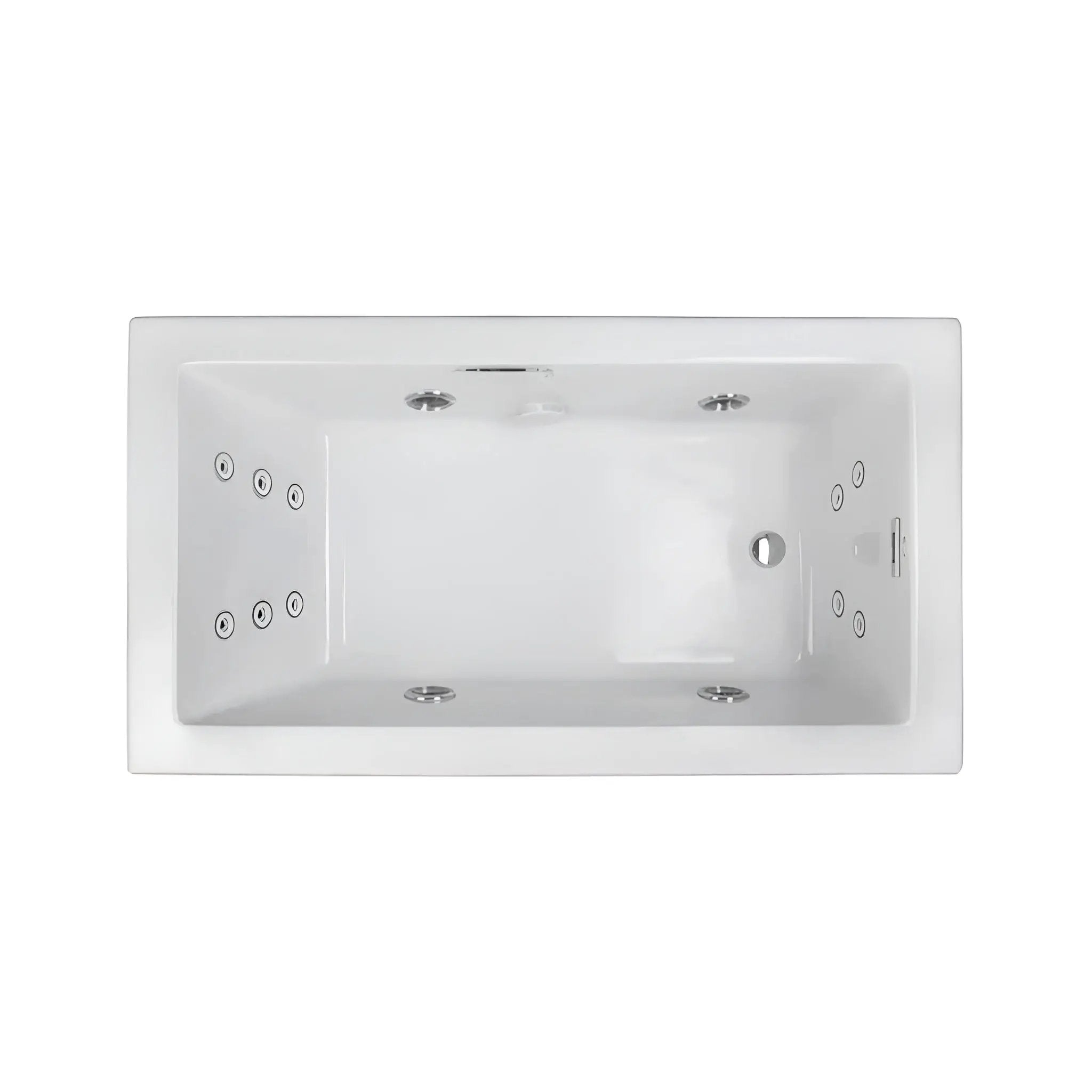 Jacuzzi Elara 72-Inch Drop-In Whirlpool Bathtub With 10 AccuPro Jet [JELA7242WRL2HX] (SAK32651) by SAKSBY WHOLESALE