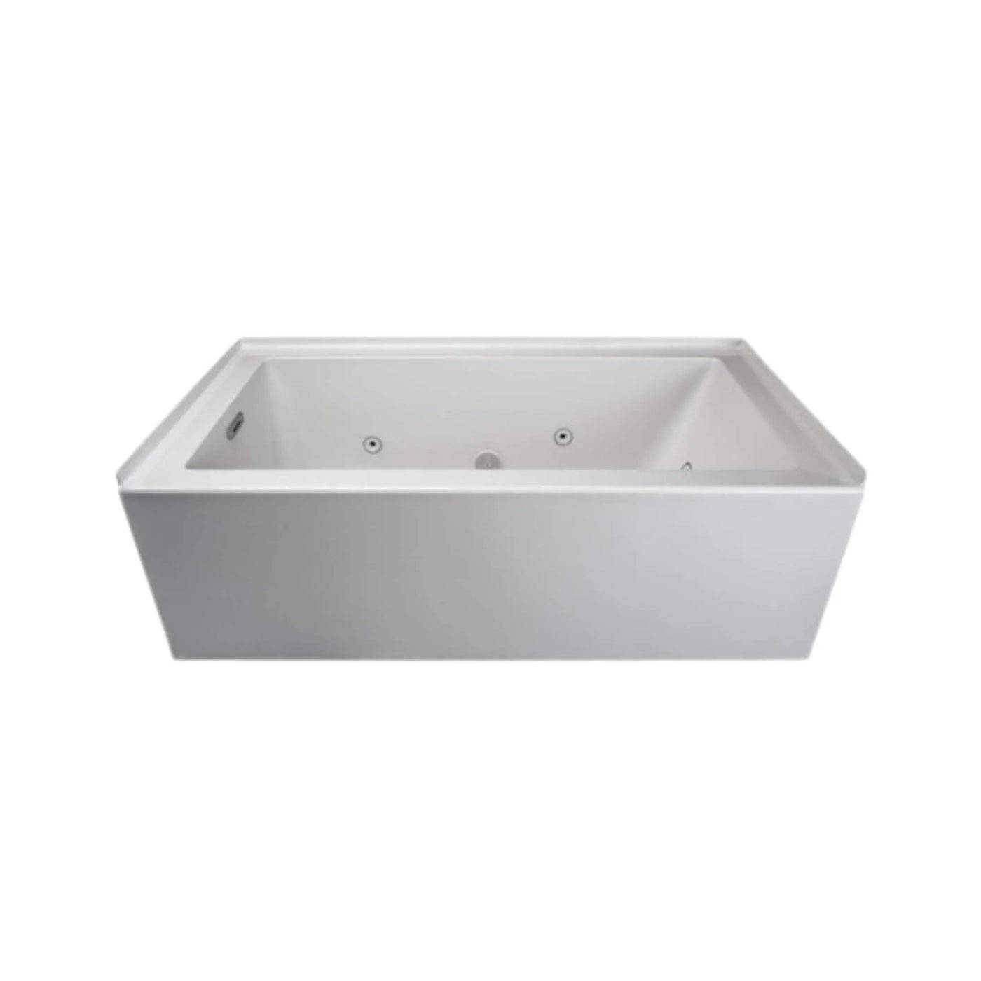 Jacuzzi Linea 60-Inch Rectangle Acrylic Whirlpool Alcove Bathtub With Left Drain (SAK68412) by SAKSBY WHOLESALE