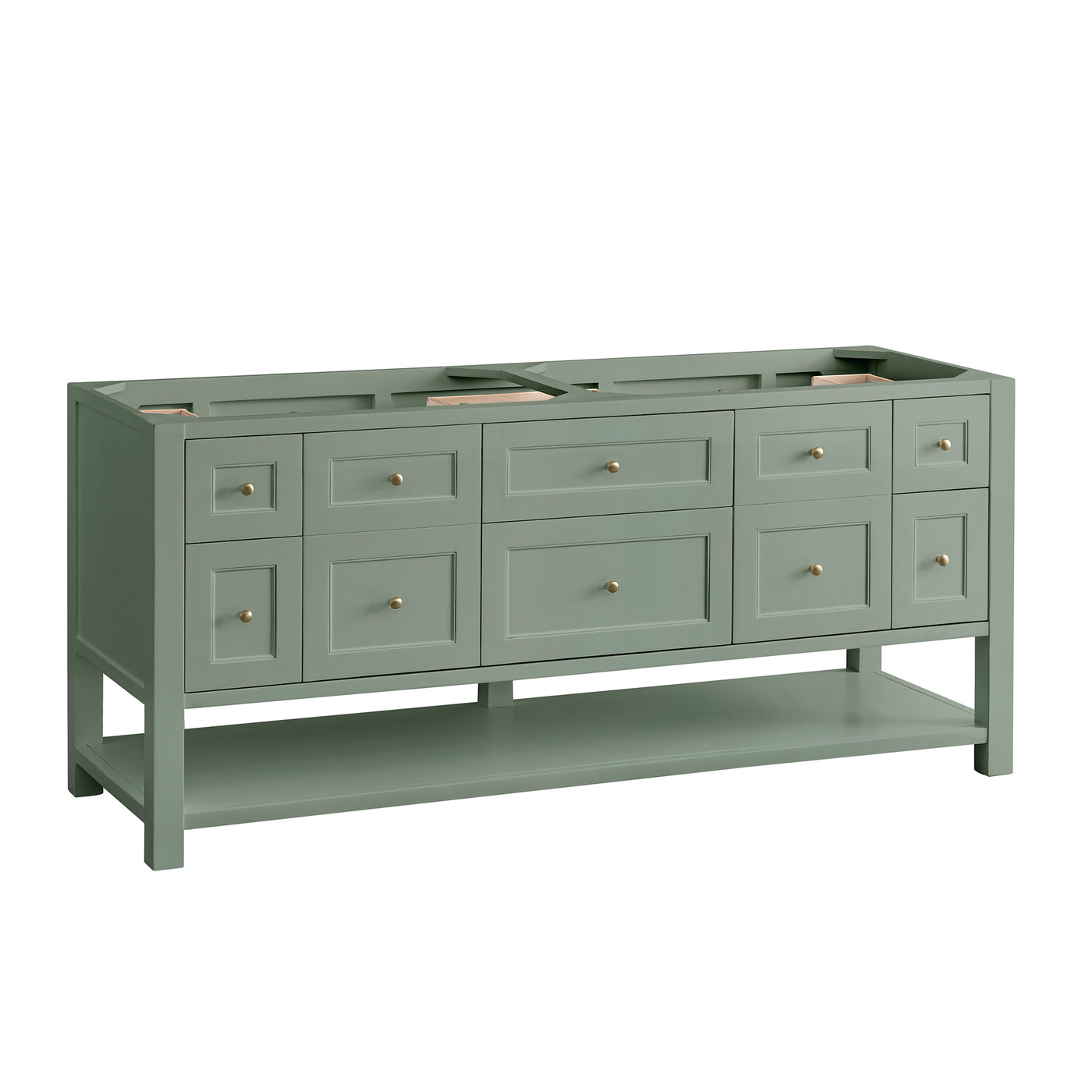 James Martin Breckenridge 72" Double Bathroom Vanity, Smokey Celadon by James Martin