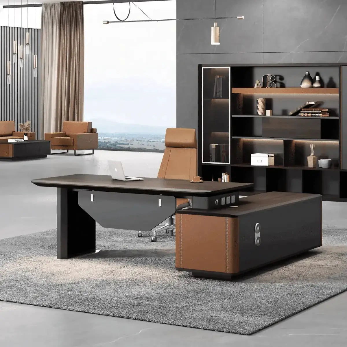 Bentley · Modern L-Shaped Executive Desk by Arc Grove