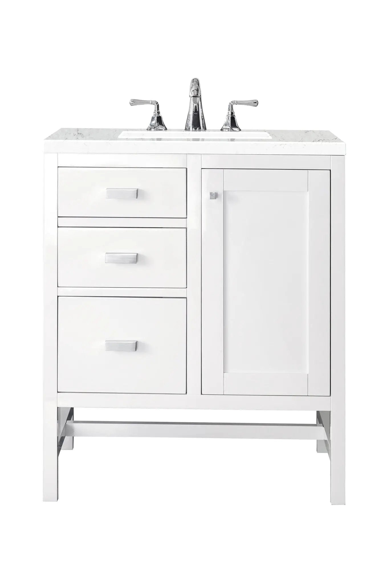 James Martin Addison 30" Single Bathroom Vanity, Glossy White by James Martin