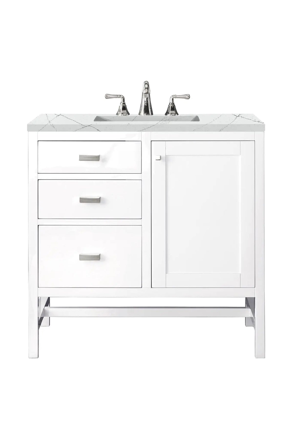James Martin Addison 36" Single Bathroom Vanity, Glossy White, photo 38 of 48