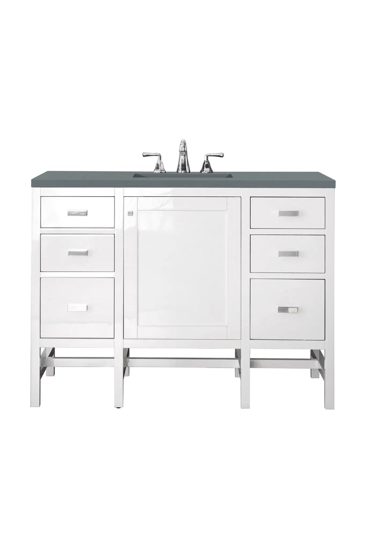 James Martin Addison 48" Single Bathroom Vanity, Glossy White by James Martin