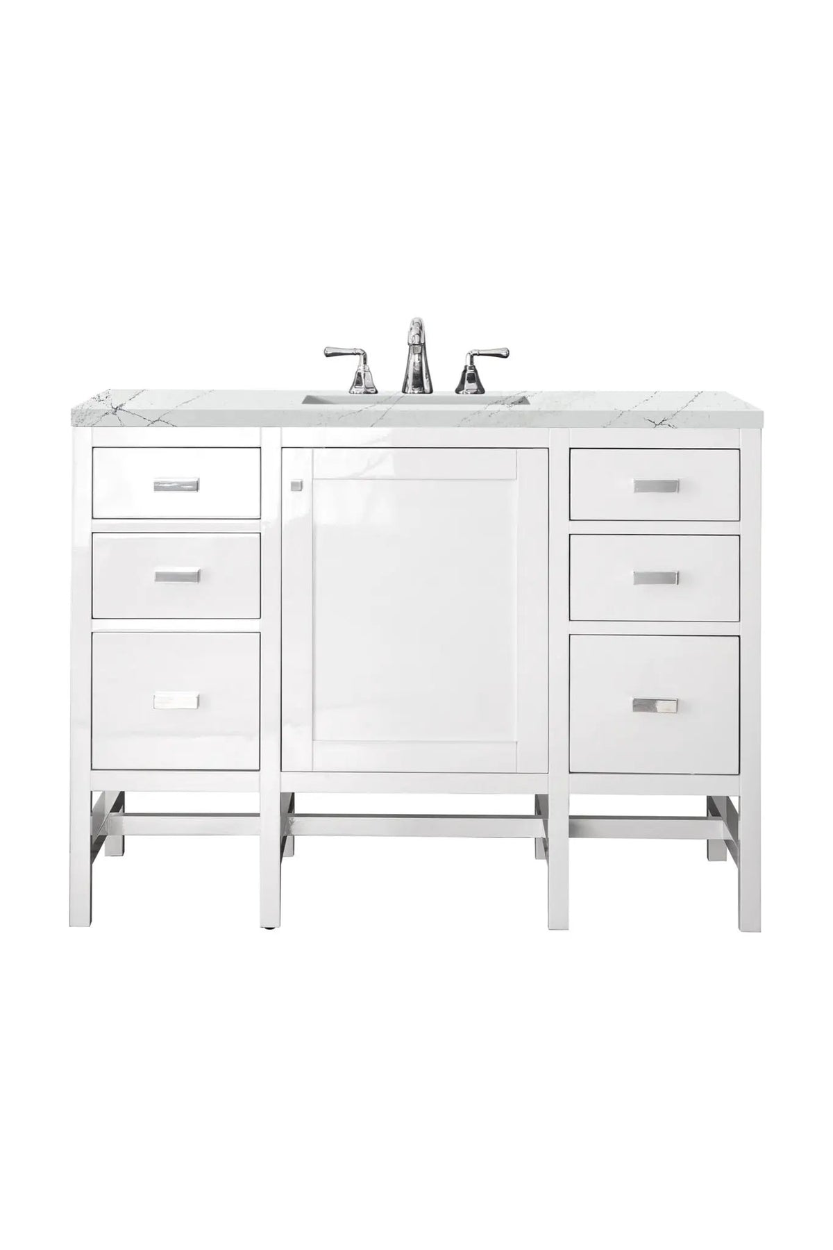 James Martin Addison 48" Single Bathroom Vanity, Glossy White by James Martin