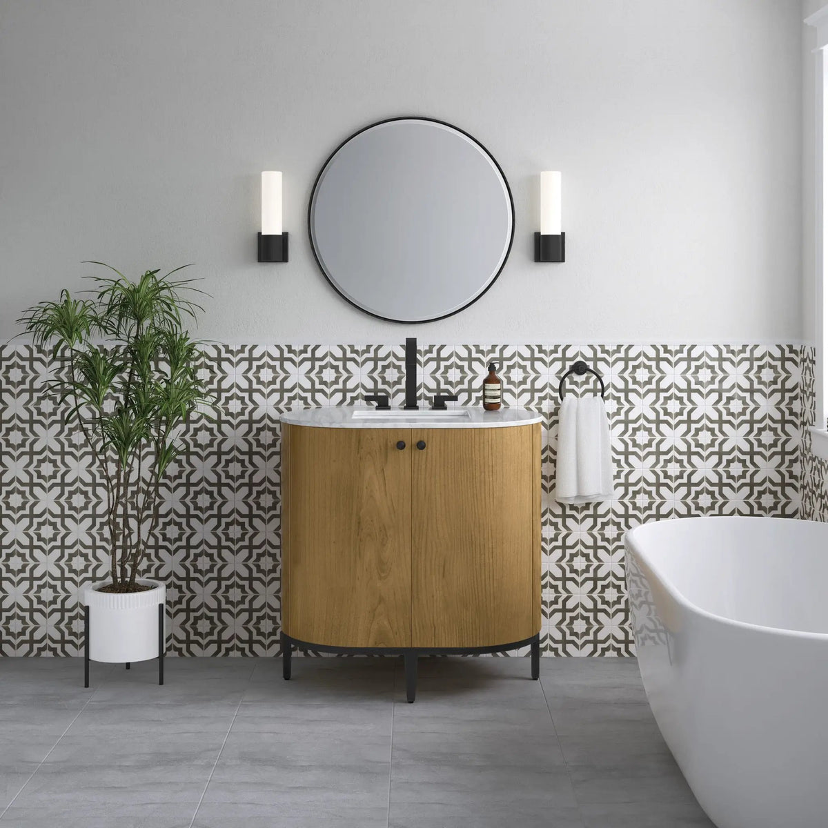 James Martin Bellamy 36" Single Bathroom Vanity, Rustic Oak, photo 8 of 12
