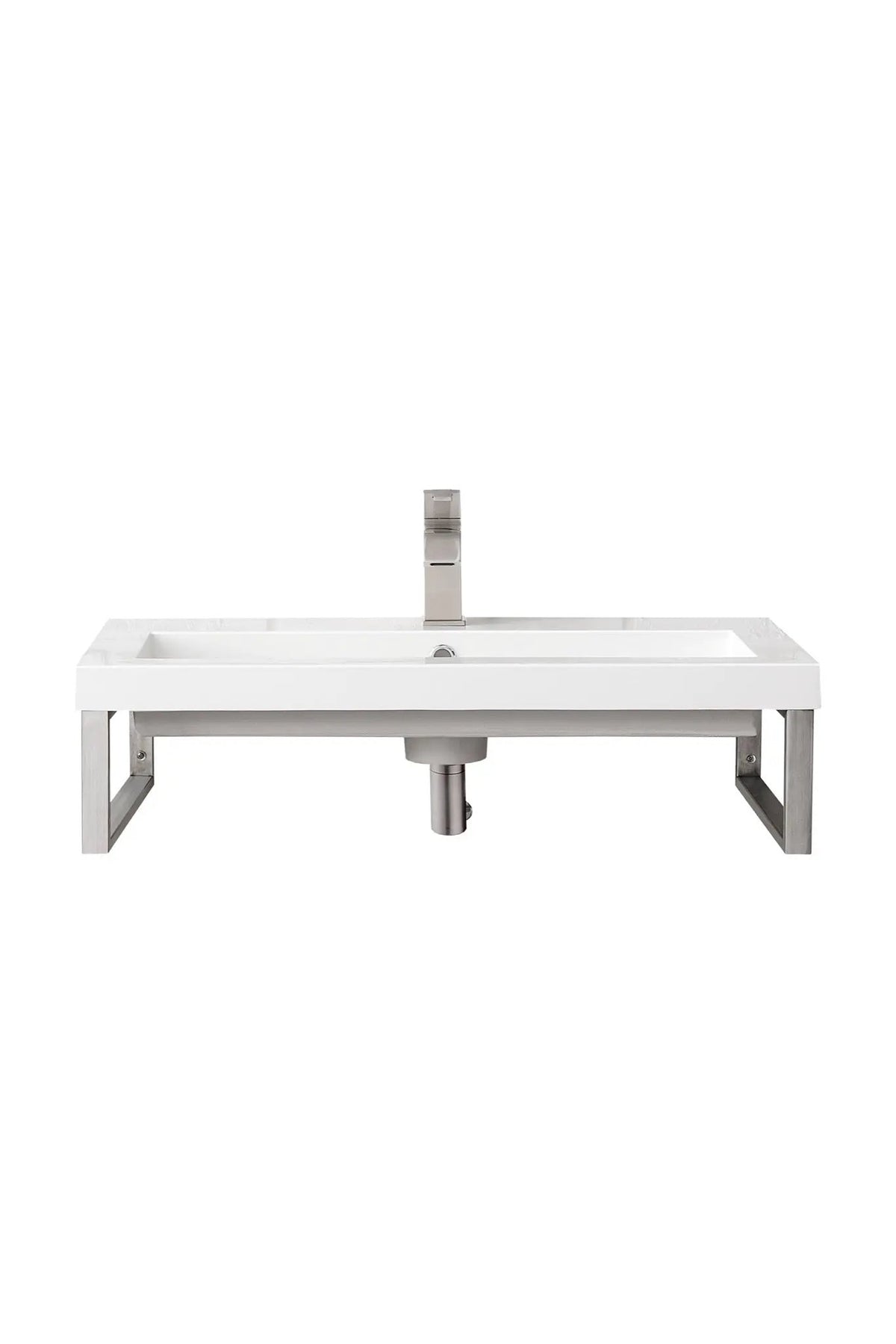 James Martin Boston 15.25" Floating Wall Bracket, Brushed Nickel by James Martin