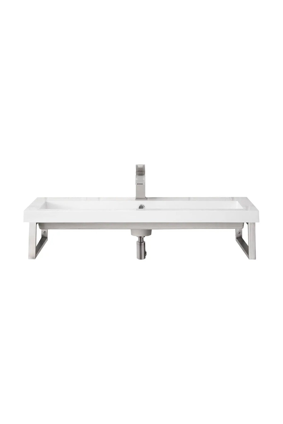 James Martin Boston 15.25" Floating Wall Bracket, Brushed Nickel by James Martin