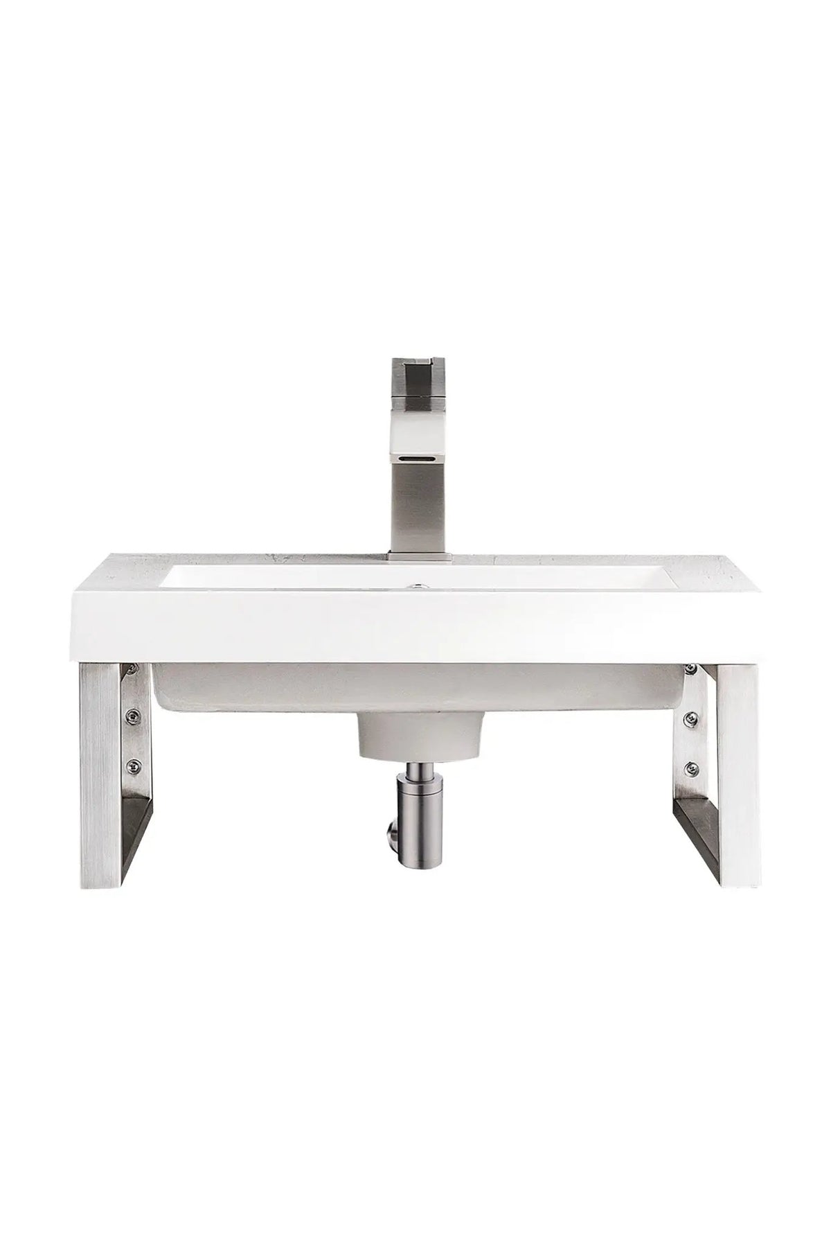 James Martin Boston 15.25" Floating Wall Bracket, Brushed Nickel by James Martin
