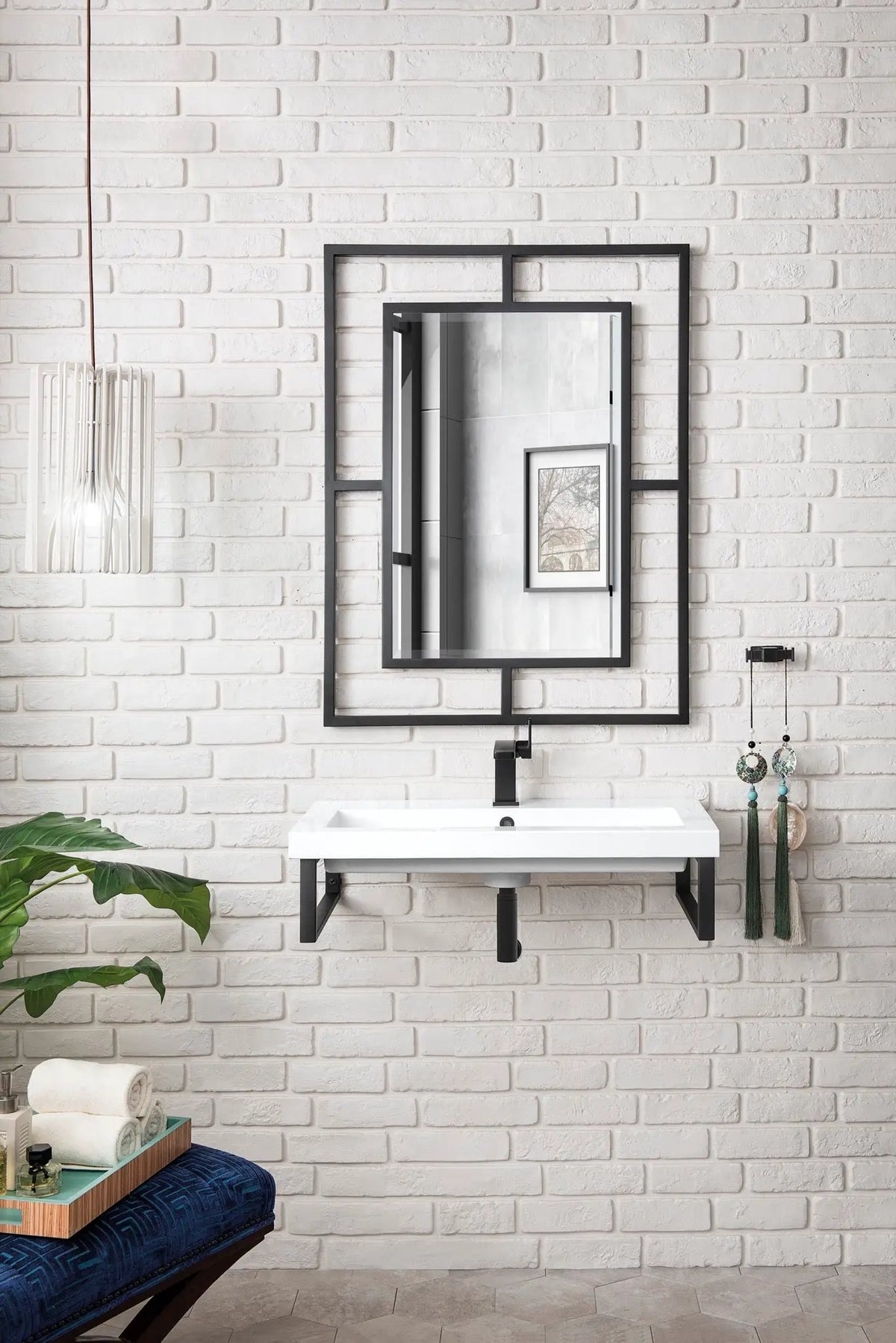James Martin Boston 15.25" Floating Wall Bracket, Matte Black by James Martin