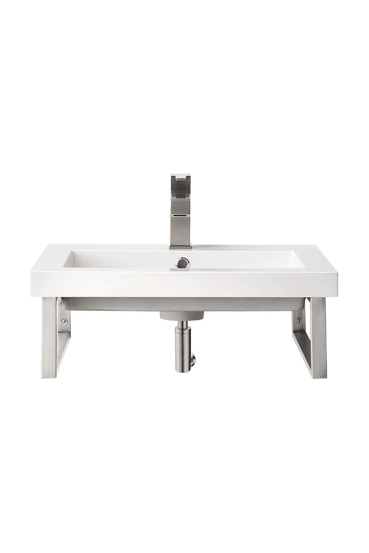 James Martin Boston 18" Floating Wall Bracket, Brushed Nickel by James Martin
