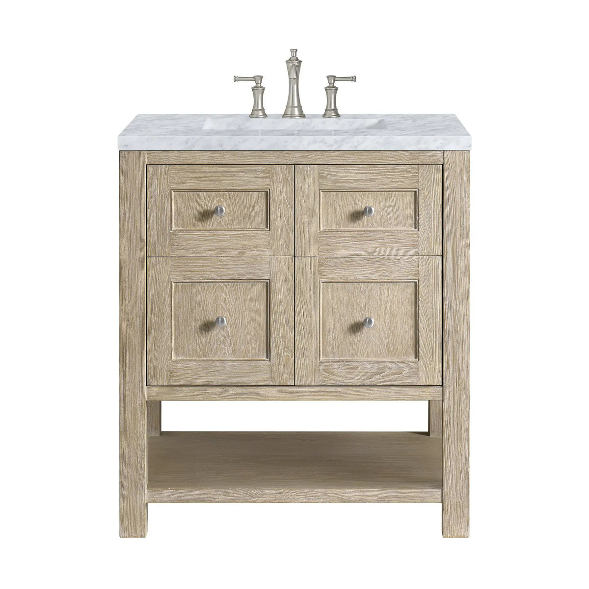 James Martin Breckenridge 30" Single Bathroom Vanity, Whitewashed Oak by James Martin