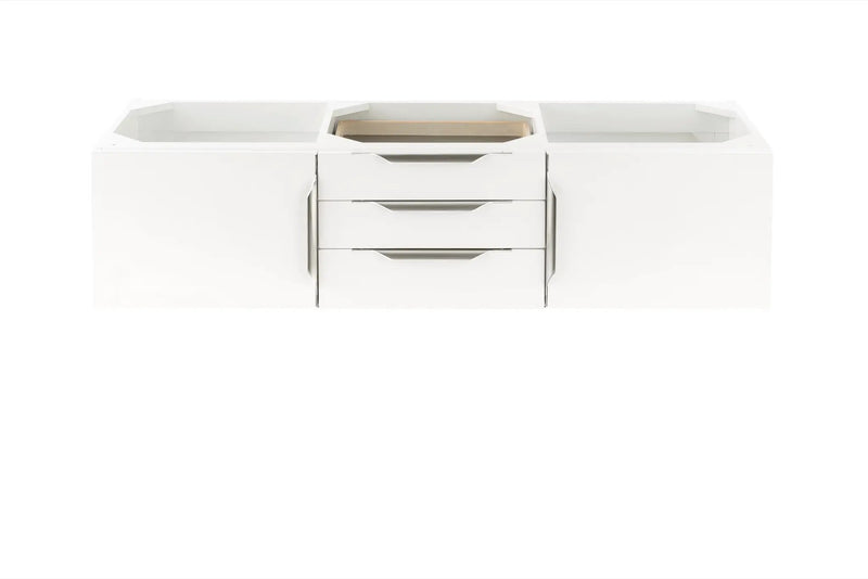 James Martin Columbia 59" Double Bathroom Vanity, Glossy White, photo 6 of 7