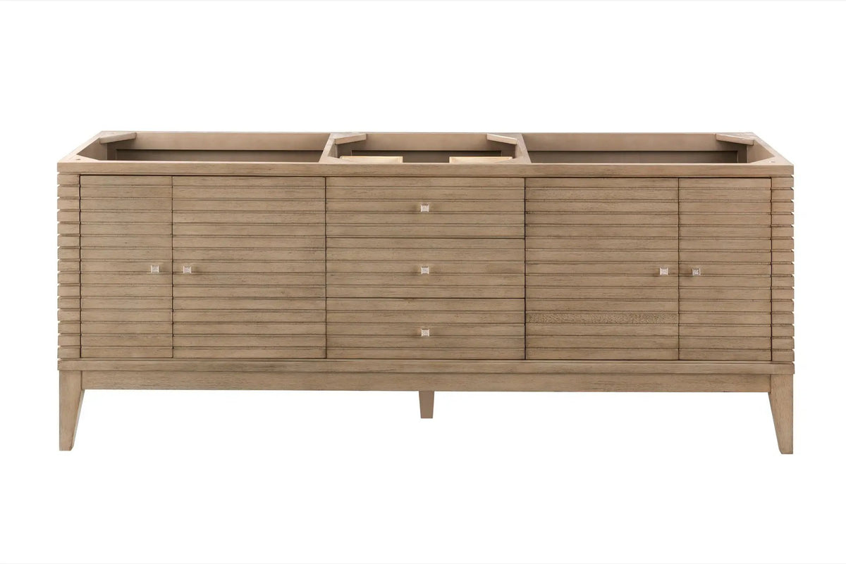 James Martin Linear 72" Single Bathroom Vanity, Whitewashed Walnut by James Martin