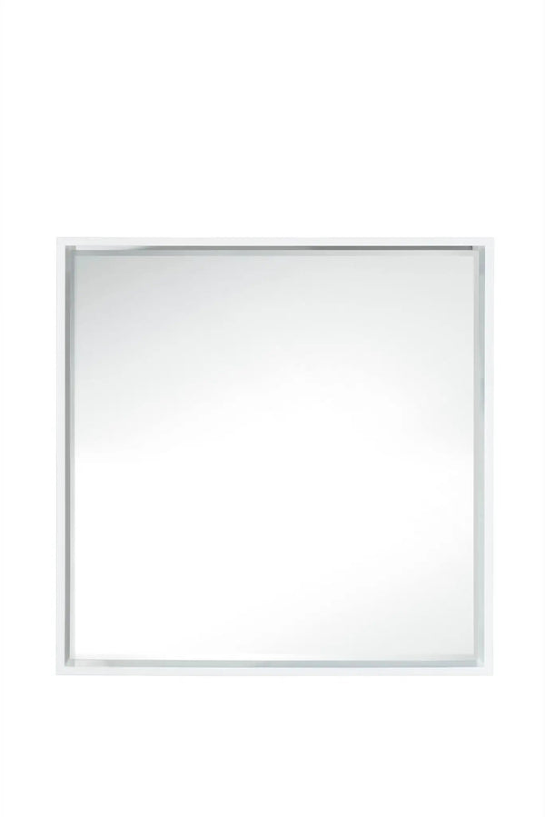 James Martin Milan 35.4" Mirror, Glossy White, photo 2 of 3