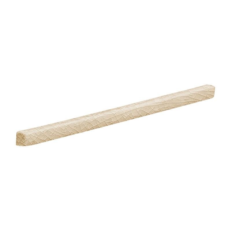 Jasmine Crackled Edge Trim Ceramic Moldings 3/8x6 Ceramic Crackled 2x6 Moldings