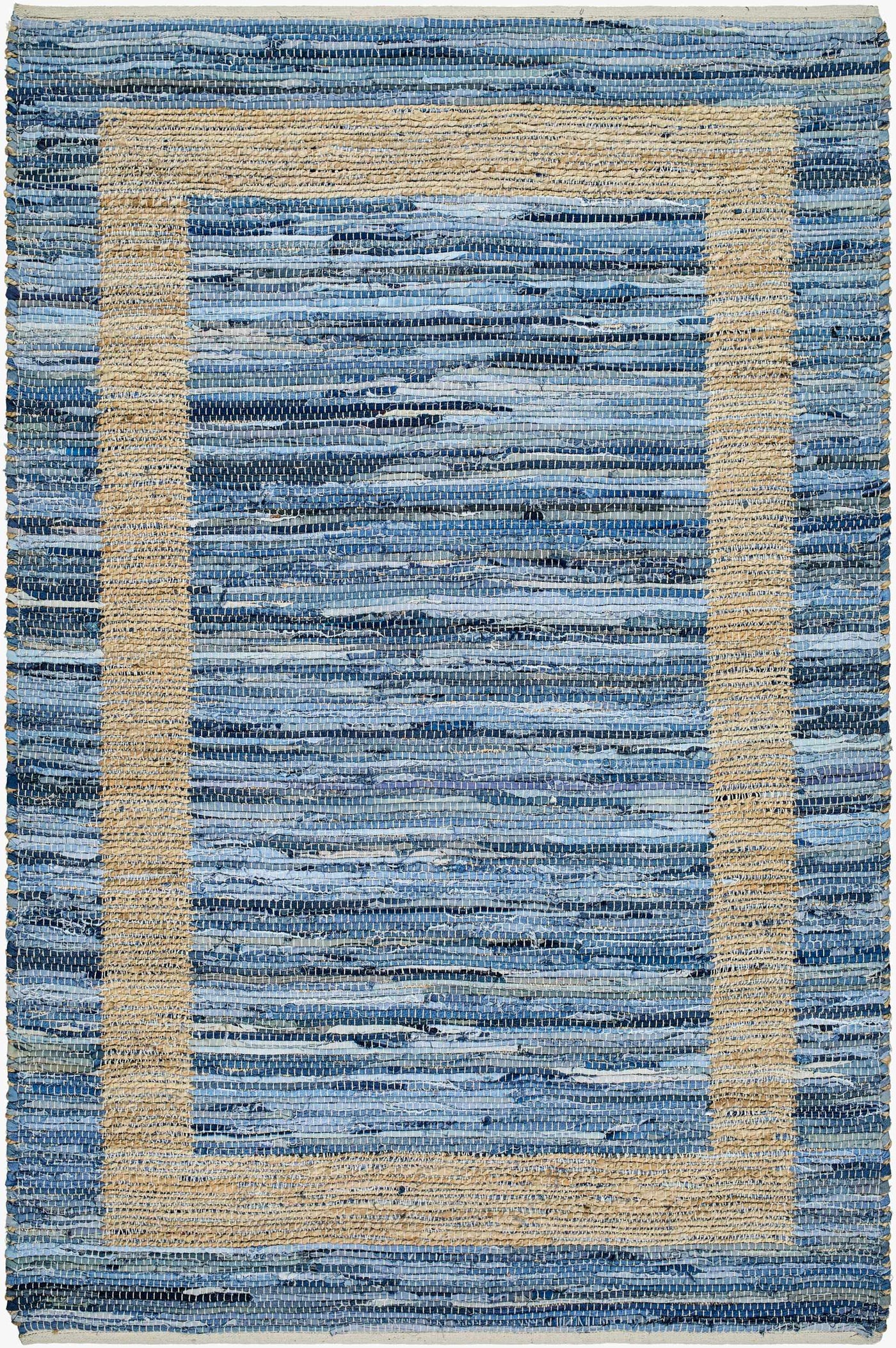 Ghita Recycled Blue Jean Rug - Clearance by Boutique Rugs