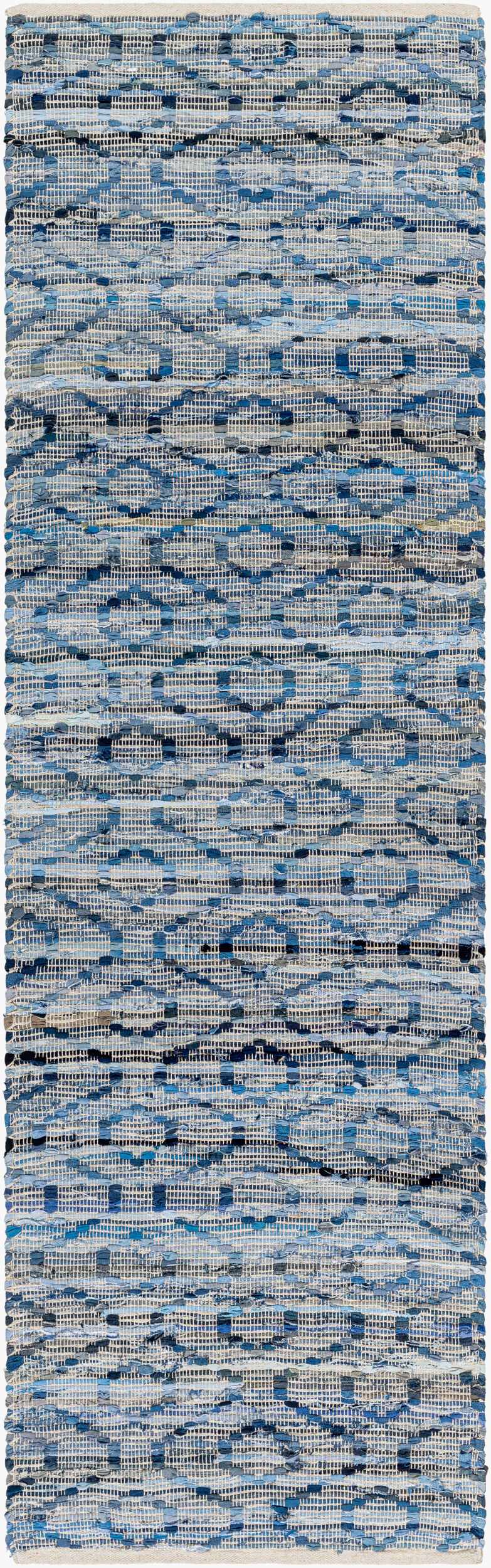 Gurit Blue & Brown Area Rug - Clearance by Boutique Rugs